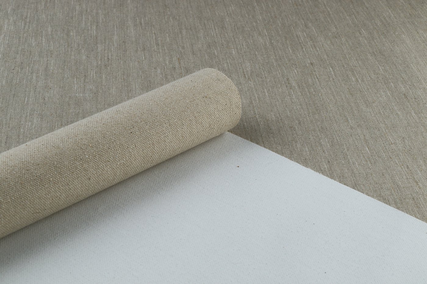 Rolled canvas material detail