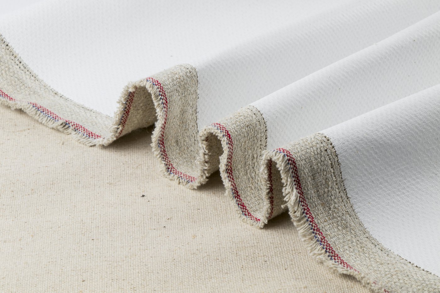 Close-up of artist canvas texture